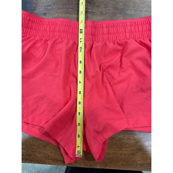 Fabletics Red Athletic Running Shorts Inner Liner S Womens Lightweight - Picture 9 of 9